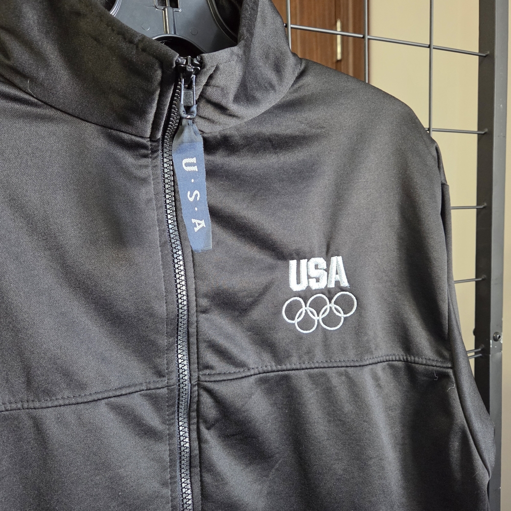 USA Olympics Black Zipup Sweatshirt - Picture 3 of 7